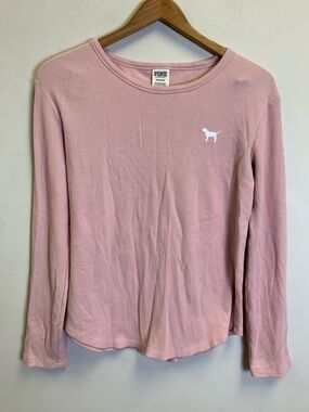 PINK Victoria's Secret Soft Pink Waffle Knit Top